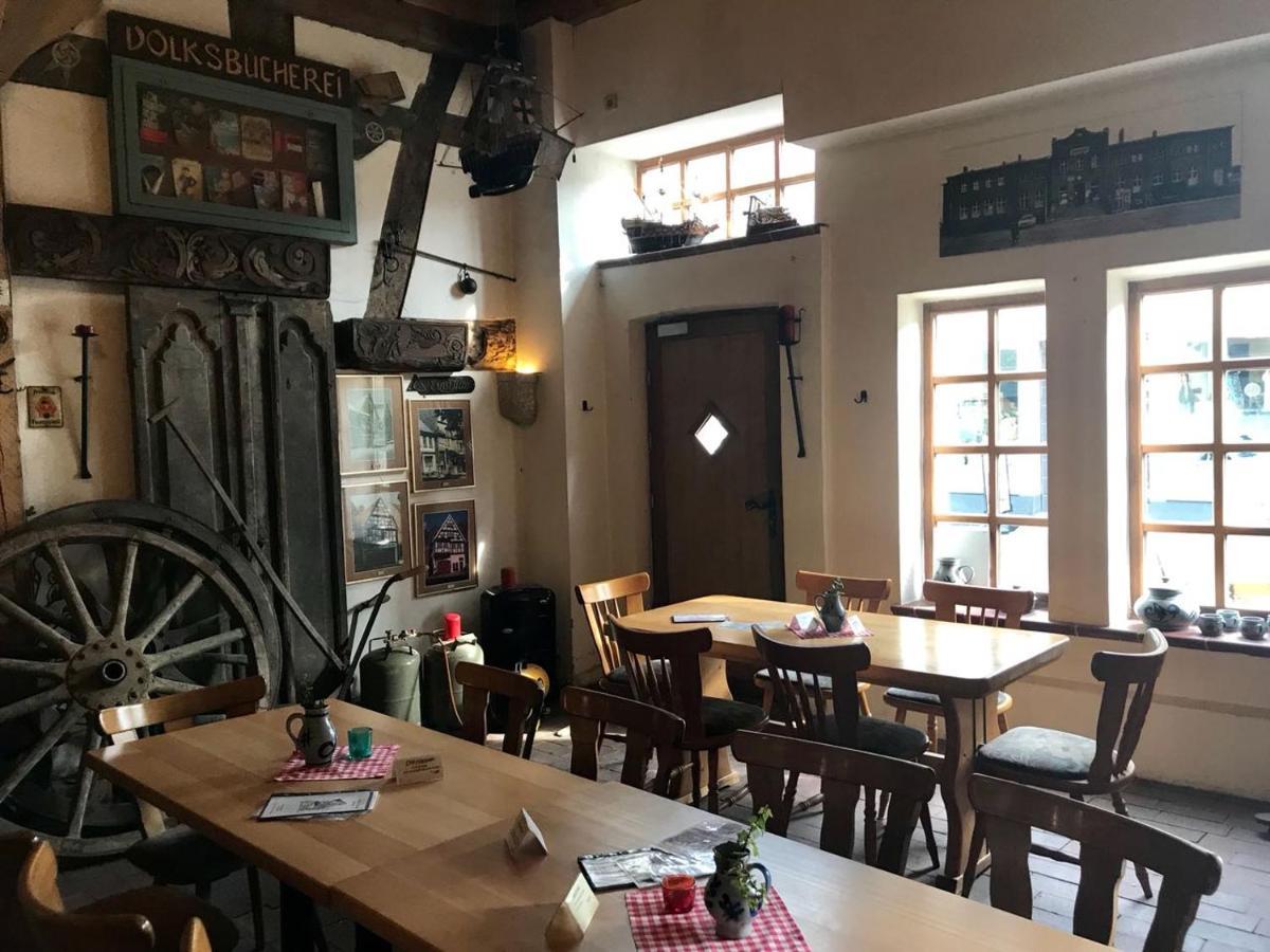 Hotel-Pension Markt-Scheune Anno 1652 Vlotho Kültér fotó